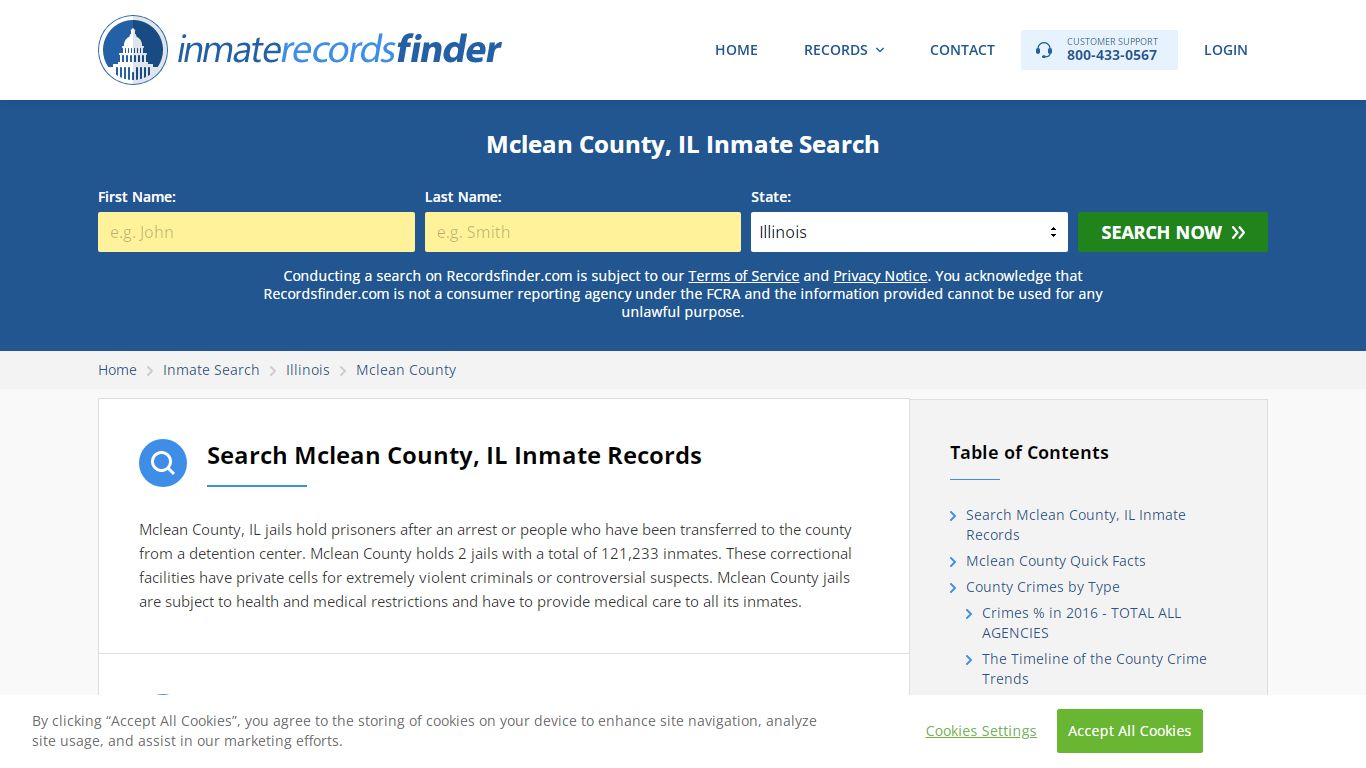 Mclean County, IL Inmate Lookup & Jail Records Online