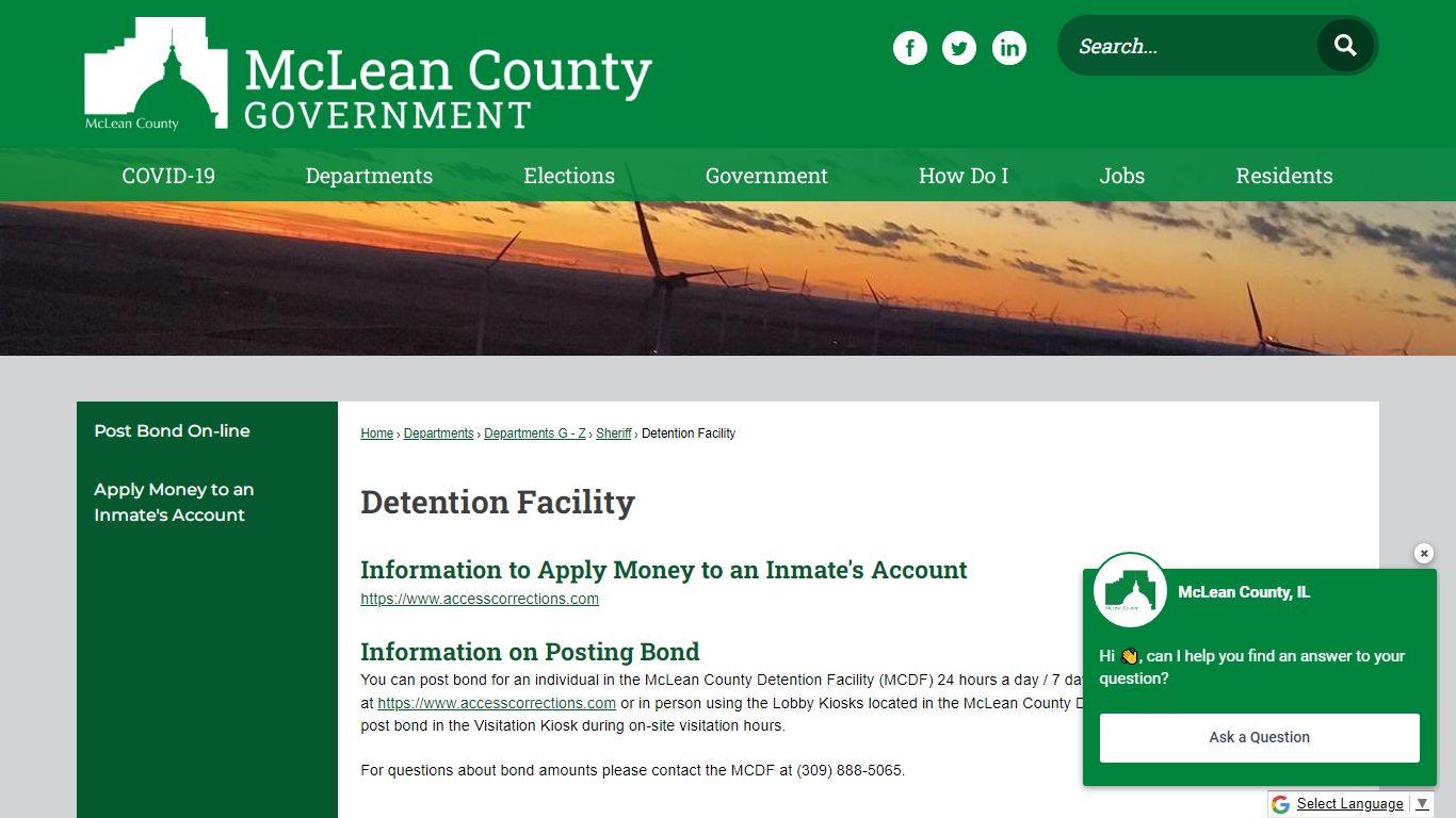 Detention Facility | McLean County, IL - Official Website