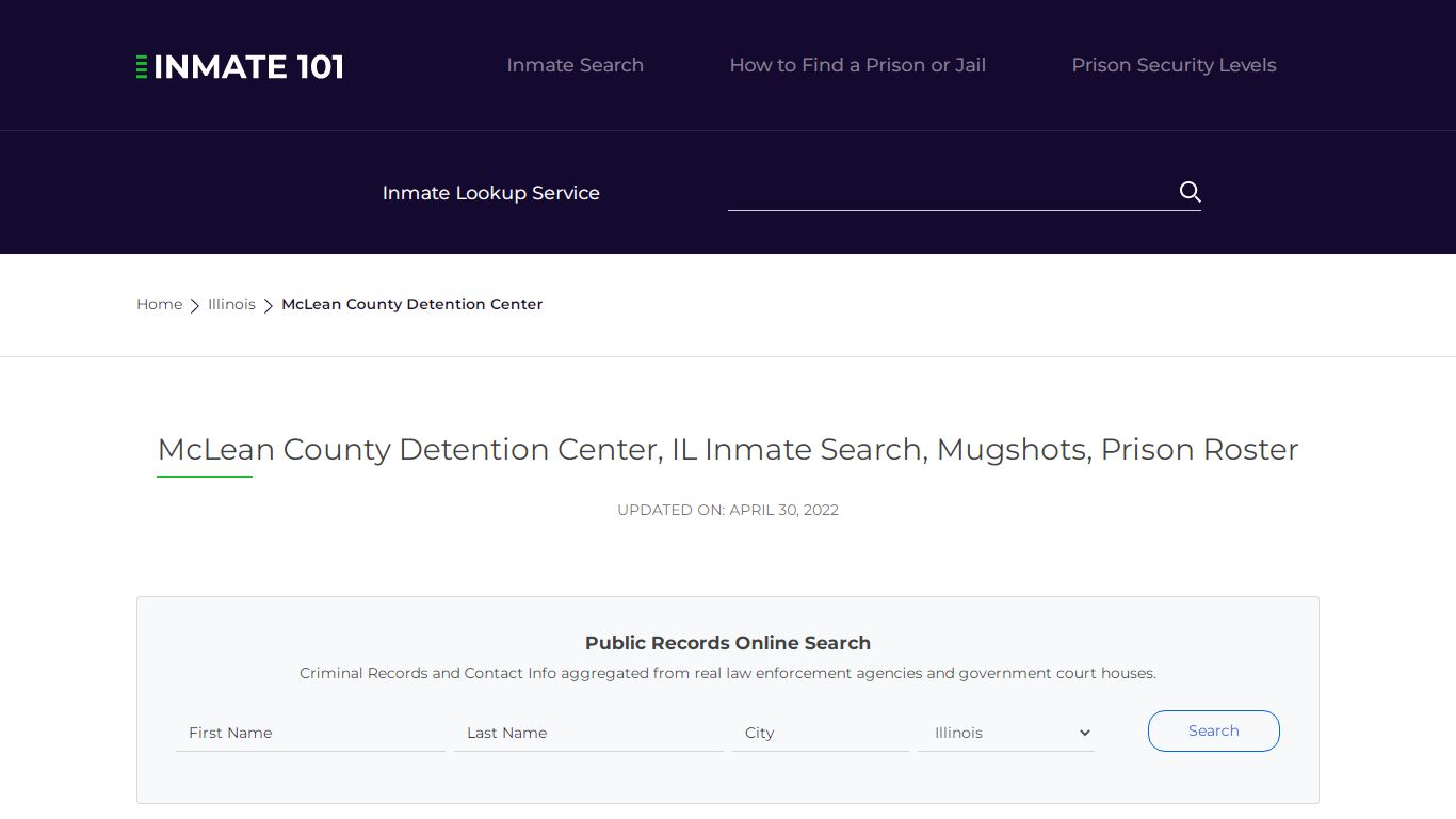 McLean County Detention Center, IL Inmate Search, Mugshots ...